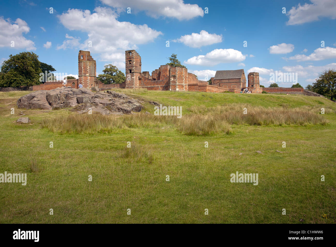 Bradgate Park, Leicester - Bradgate House ruins, Leicestershire, England Stock Photo