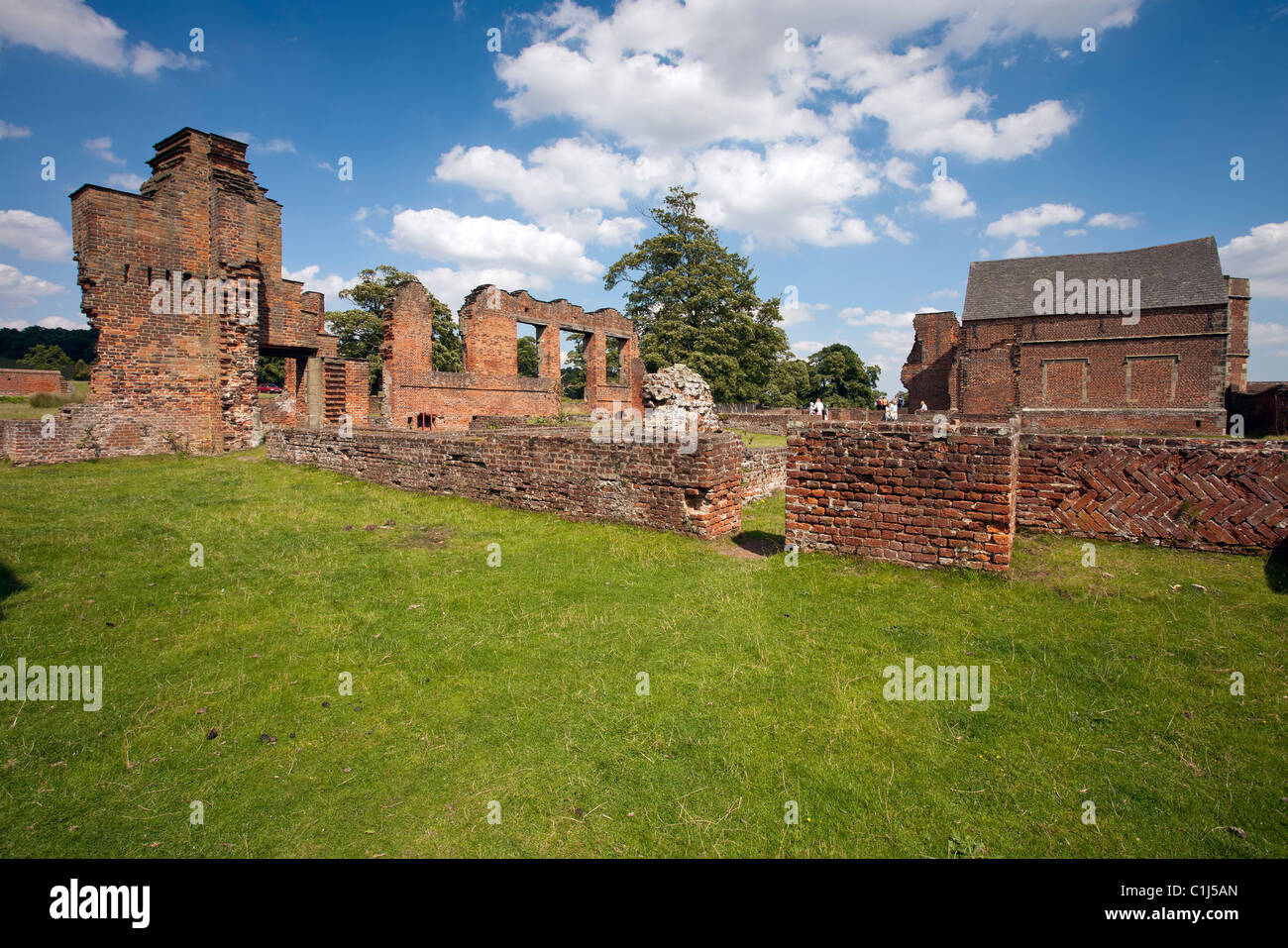 Bradgate Park, Leicester - Bradgate House ruins, Leicestershire, England Stock Photo