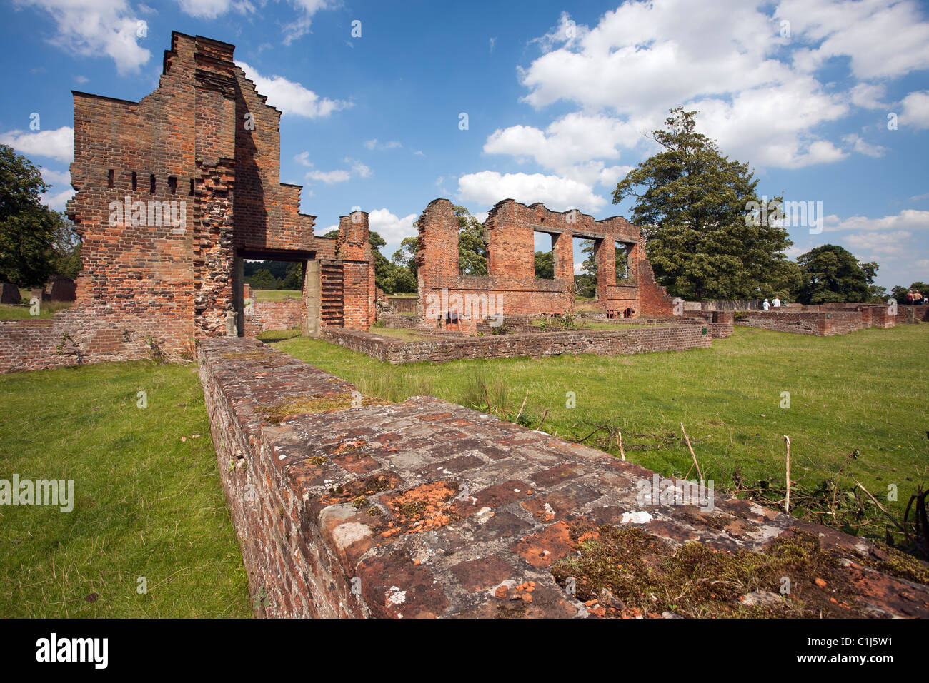 Bradgate Park, Leicester - Bradgate House ruins, Leicestershire, England Stock Photo