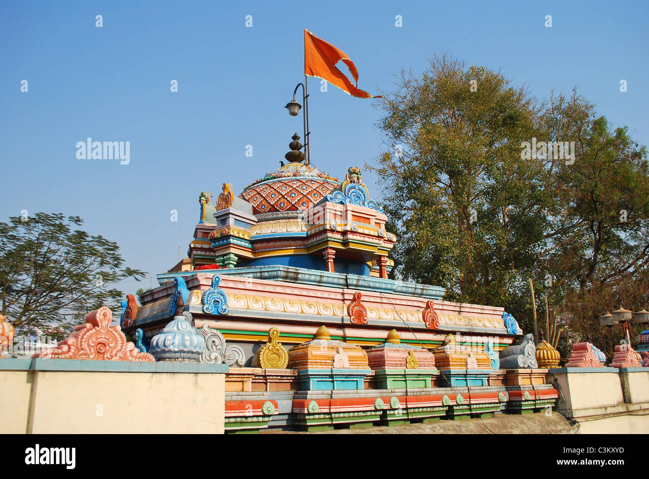 vitthal temple top Stock Photo