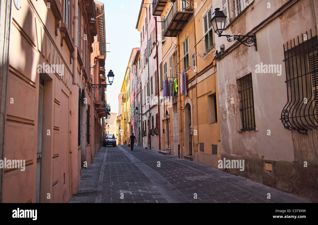 fine image of menton streetview Stock Photo