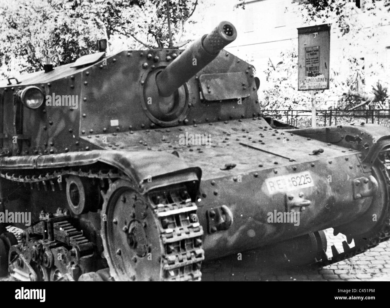 Italian assault gun, 1943 Stock Photo