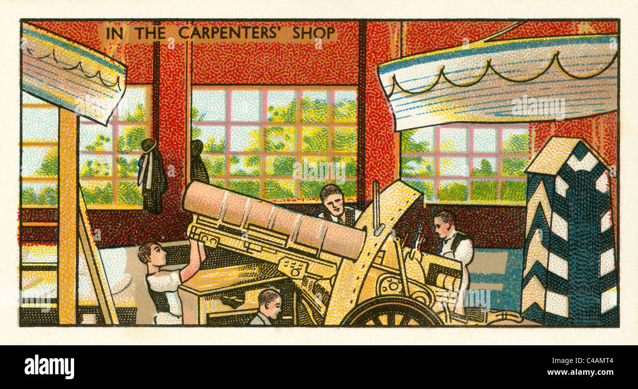 How films are made - No. 19 of a series of 25 - In the Carpenters' Shop Stock Photo