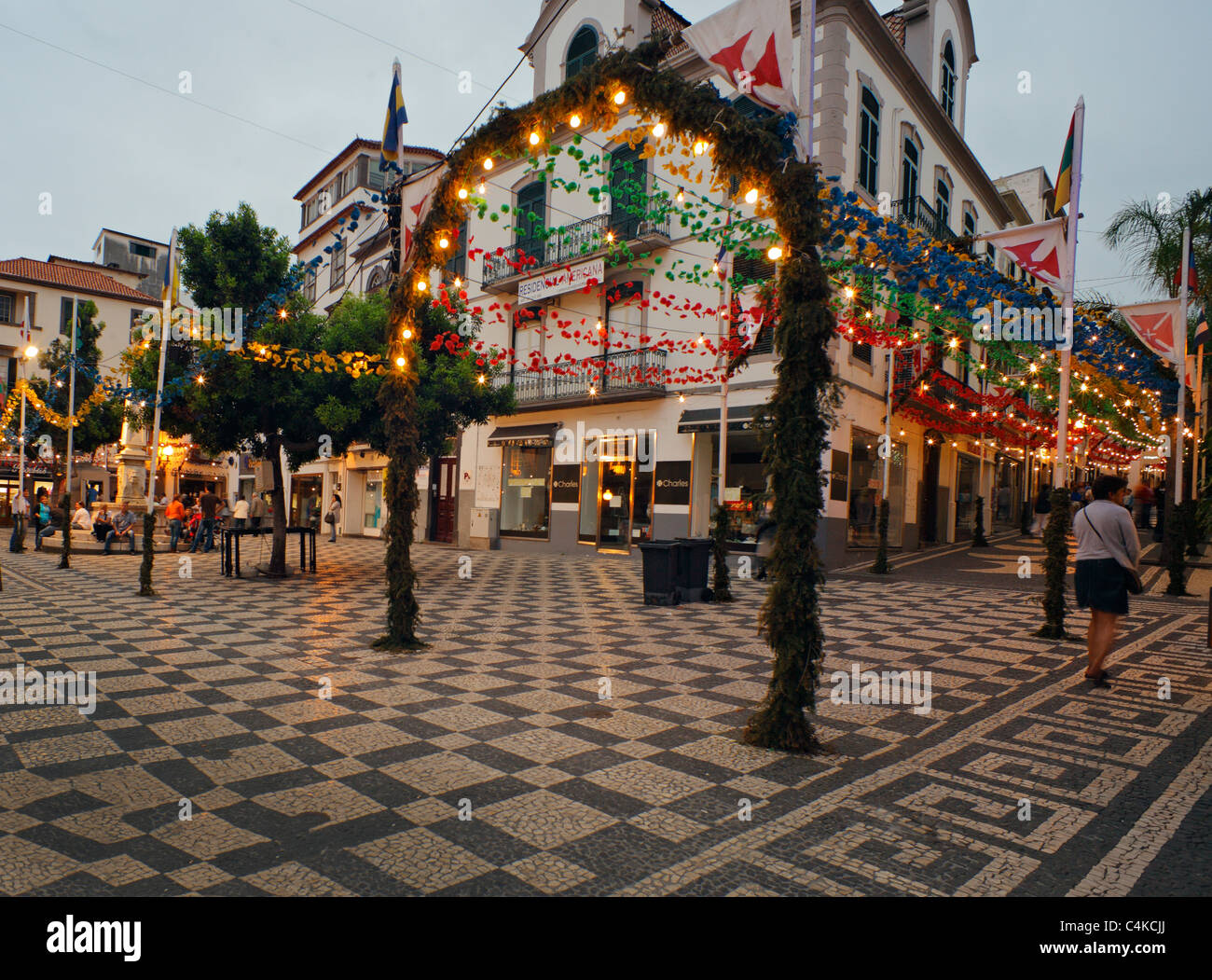 Old Town Funchal, Madeira. Stock Photo