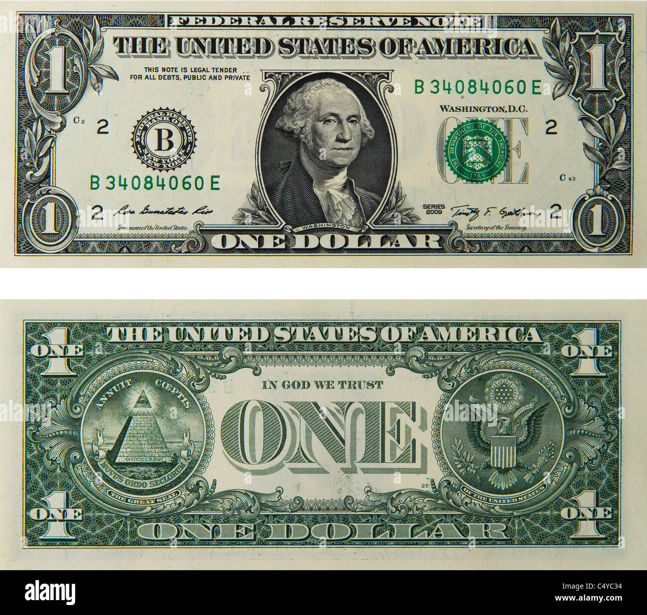 1 One Dollar Bill Stock Photos 1 One Dollar Bill Stock