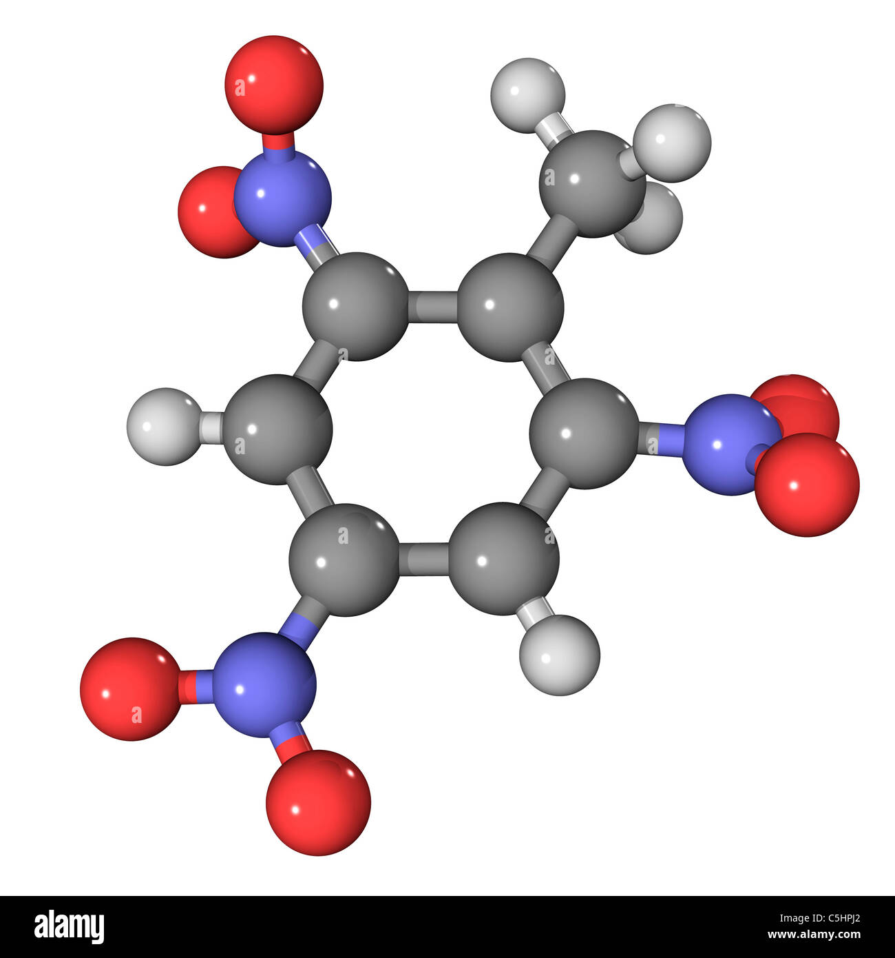 TNT molecule Stock Photo