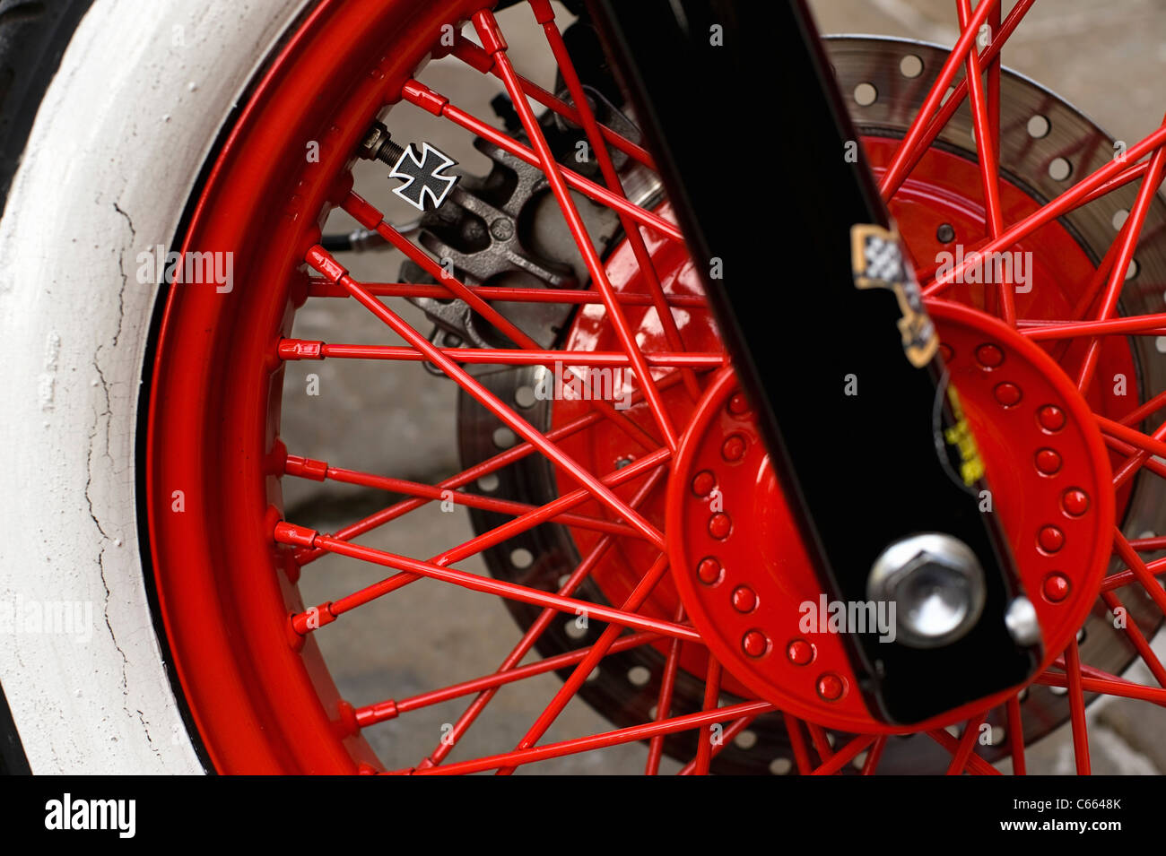 custom bike in milan Stock Photo