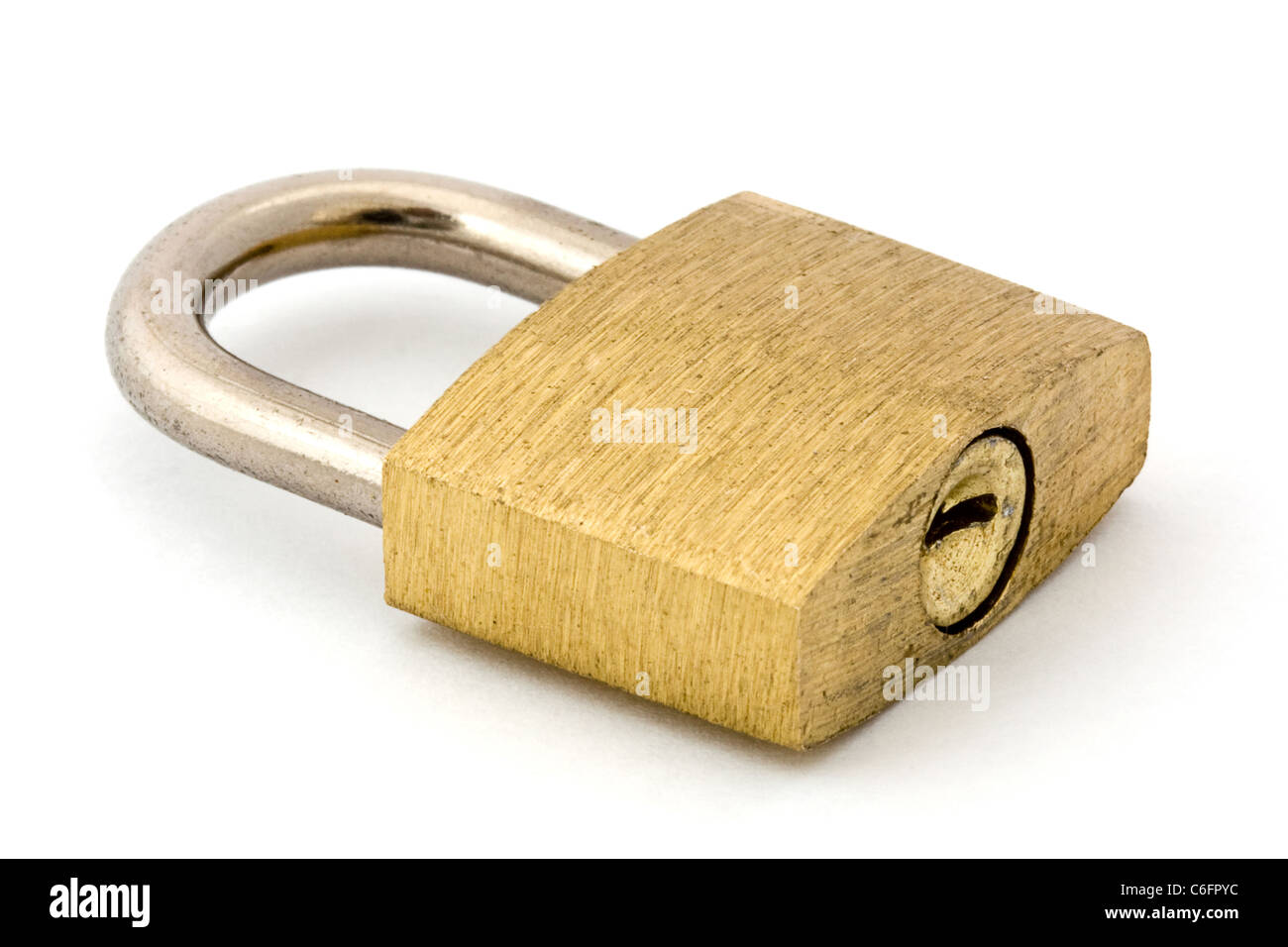 Padlock isolated on white Stock Photo