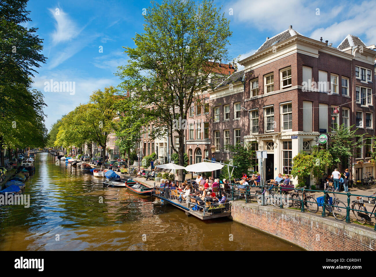 Netherlands, Amsterdam, Canal Stock Photo