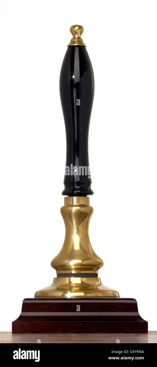 beer pump handle Stock Photo