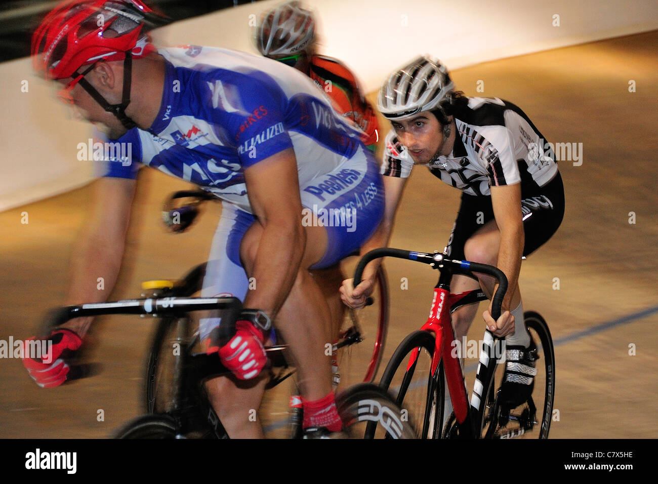 Velodrome track racing Stock Photo