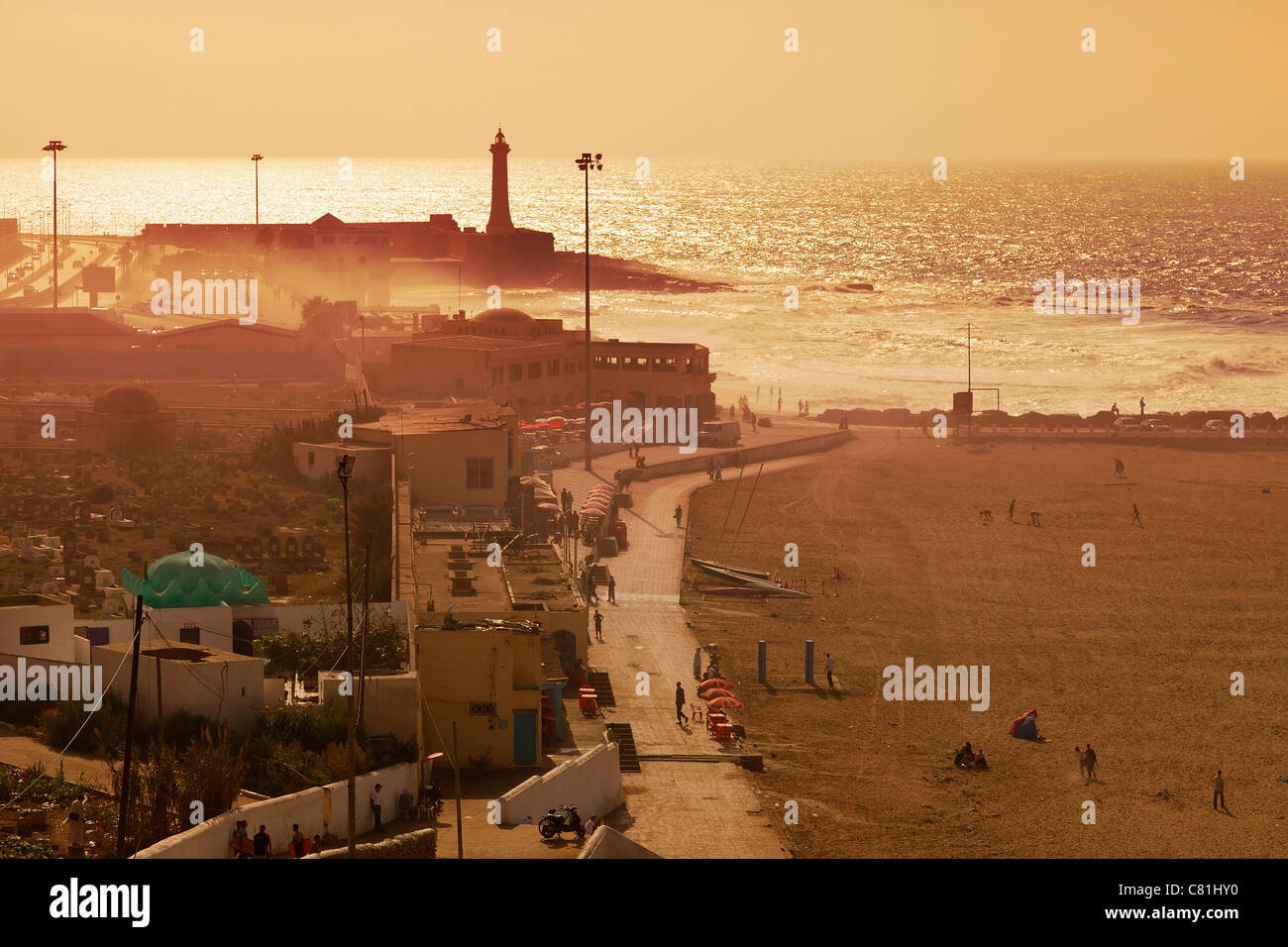 Morocco, Rabat Beach Stock Photo