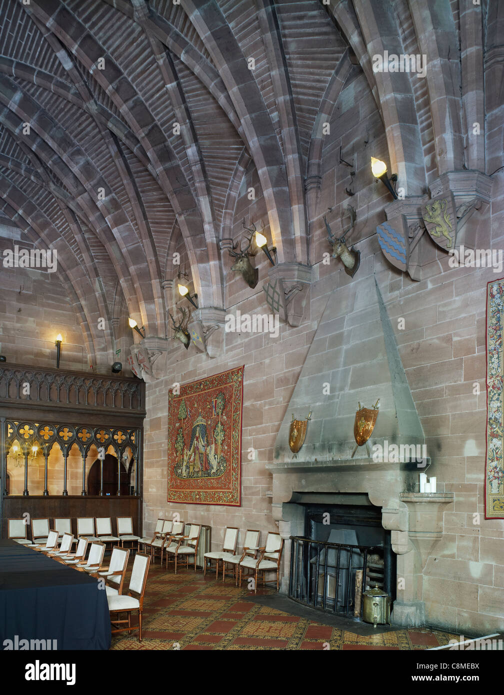 Peckforton Castle, Cheshire Interior Stock Photo