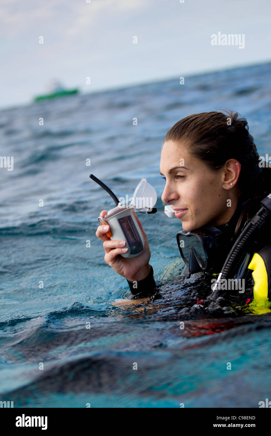 Marine emergency device Stock Photo