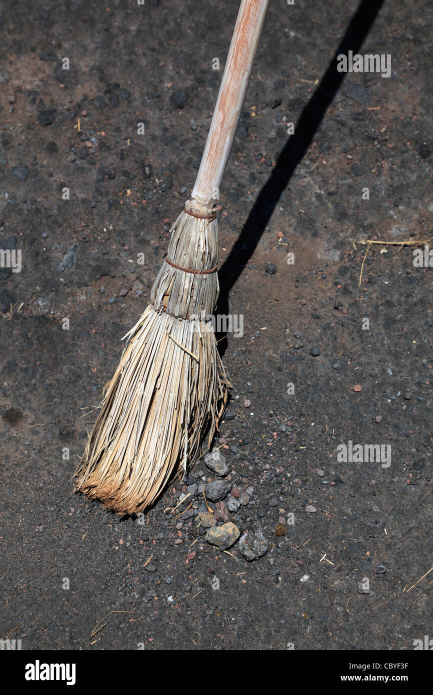 old handmade besom Stock Photo