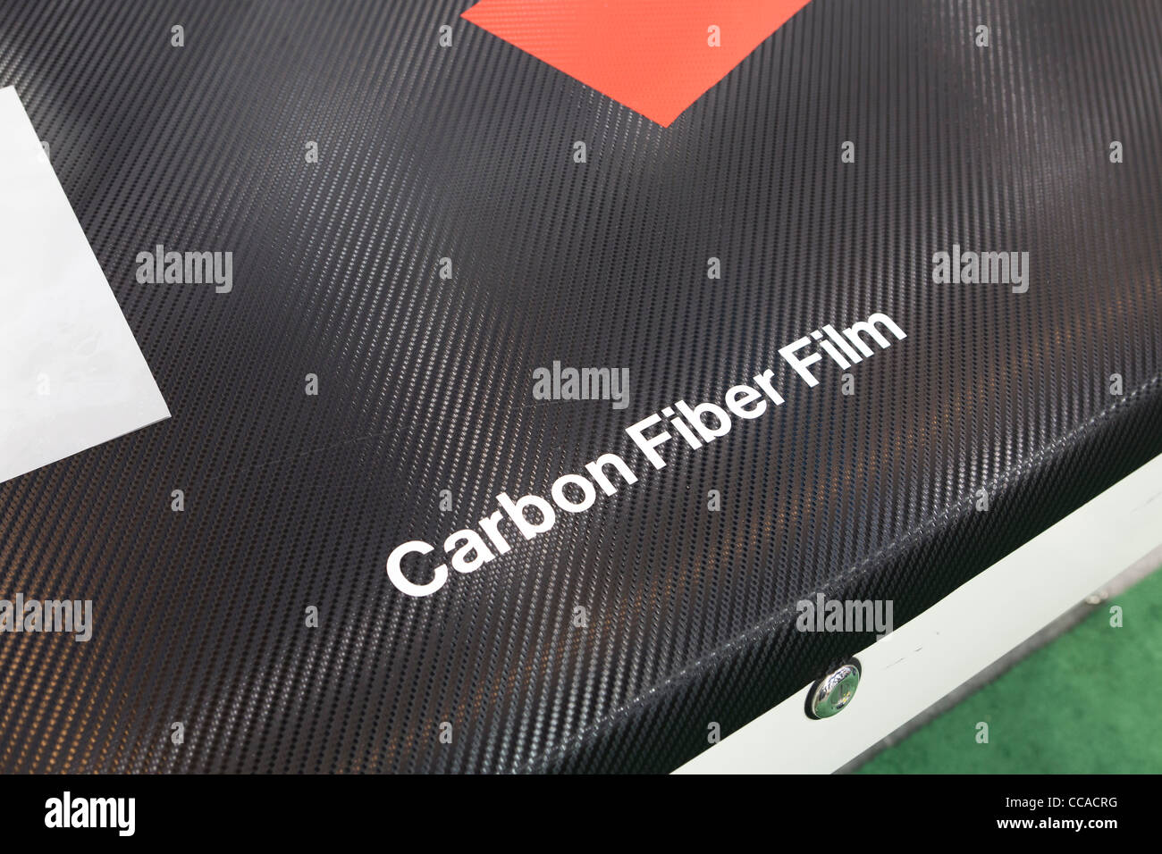 Carbon fiber film Stock Photo