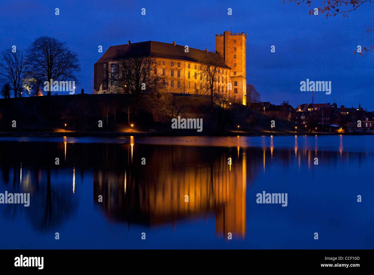 Koldinghus Castle at dusk, Kolding, Denmark, Europe Stock Photo