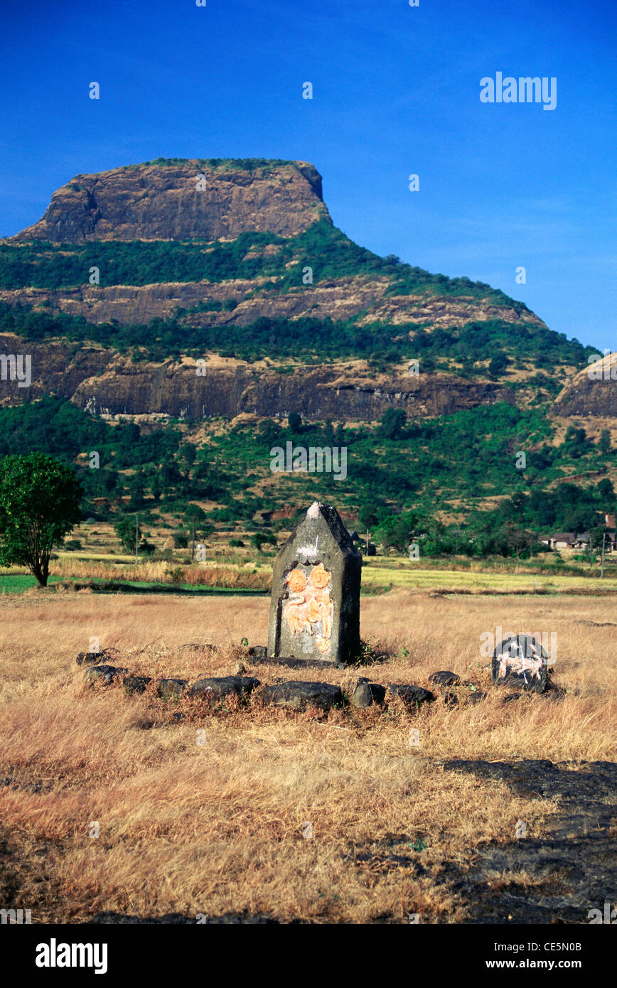 Tutelary deity spirit guardian patron protector ; Malshej Ghat ; Western Ghats ; Maharashtra ; India ; asia Stock Photo