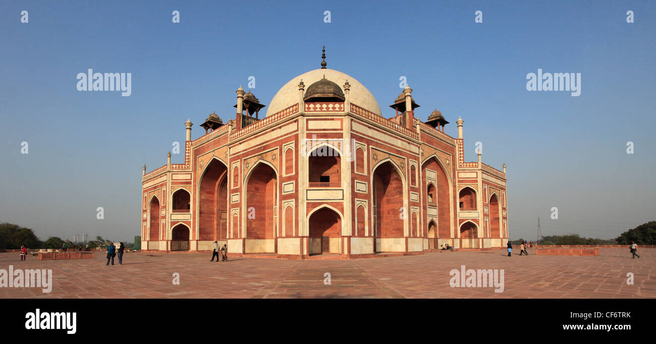 India, Delhi, Humayun's Tomb, Stock Photo