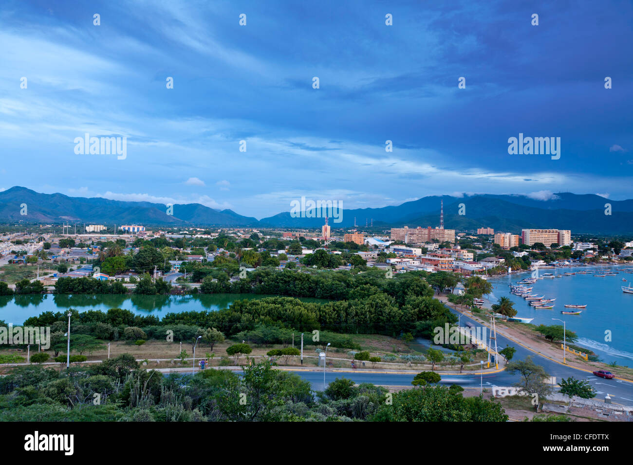 View of Juangriego, Isla De Margarita (Margarita Island), Nueva Esparta, Venezuela, South America Stock Photo