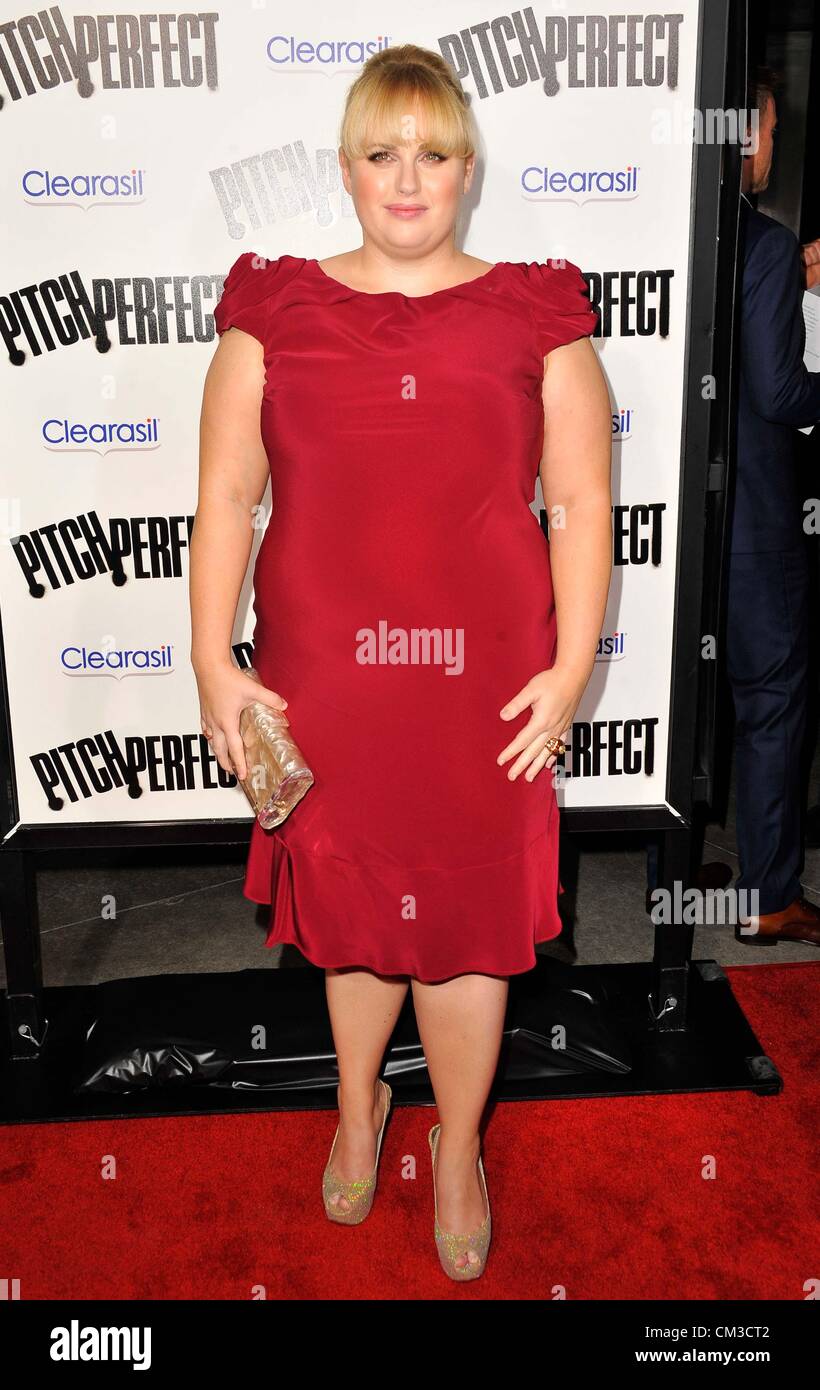 Sept. 24, 2012 - Los Angeles, California, U.S. - Rebel Wilson Attending The Los Angeles Premiere of ''Pitch Perfect'' held at  Arclight Hollywood in Hollywood, California on September 24, 2012. 2012.(Credit Image: © D. Long/Globe Photos/ZUMAPRESS.com) Stock Photo