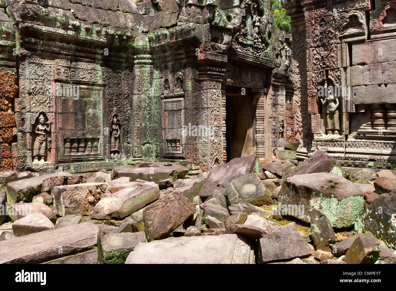 Ta Som, A small temple at Angkor, Cambodia, built at the end of the 12th century for King Jayavarman VII Stock Photo