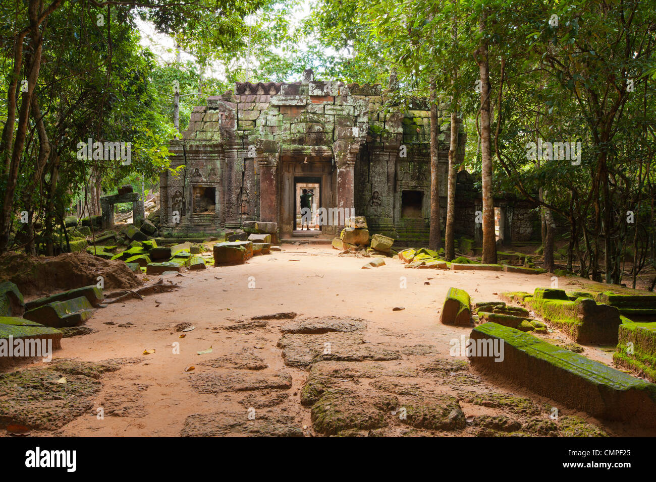 Ta Som, A small temple at Angkor, Cambodia, built at the end of the 12th century for King Jayavarman VII Stock Photo