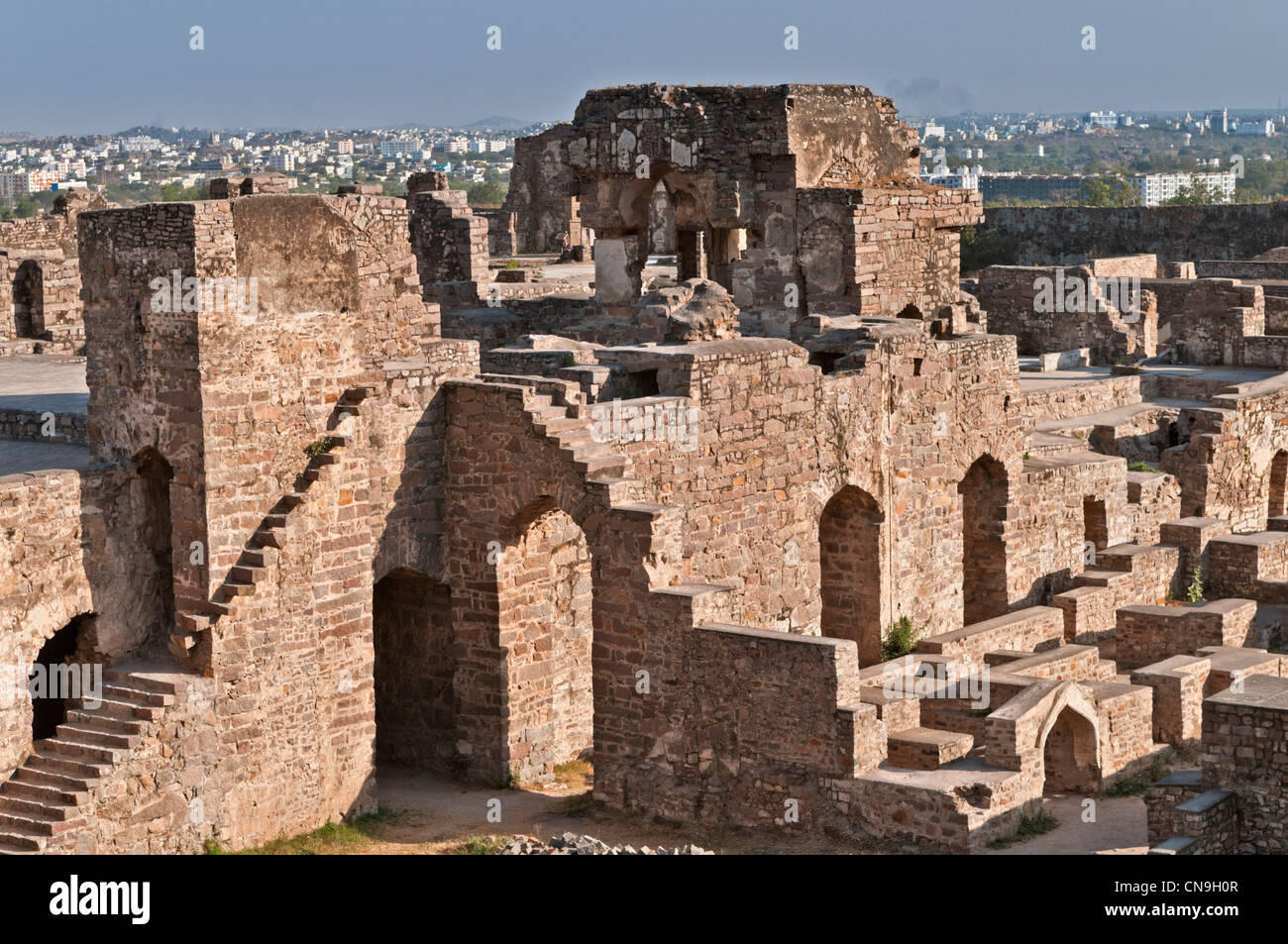 Golconda Fort Hyderabad Andhra Pradesh India Stock Photo