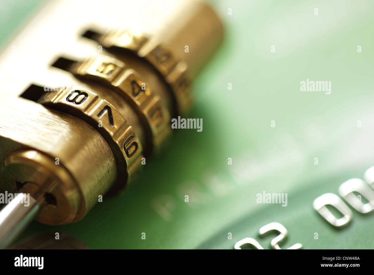 Credit card security Stock Photo