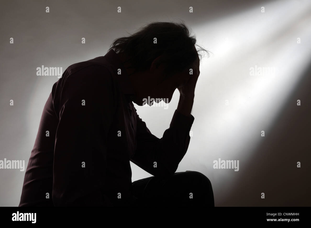 Depressed man. Stock Photo