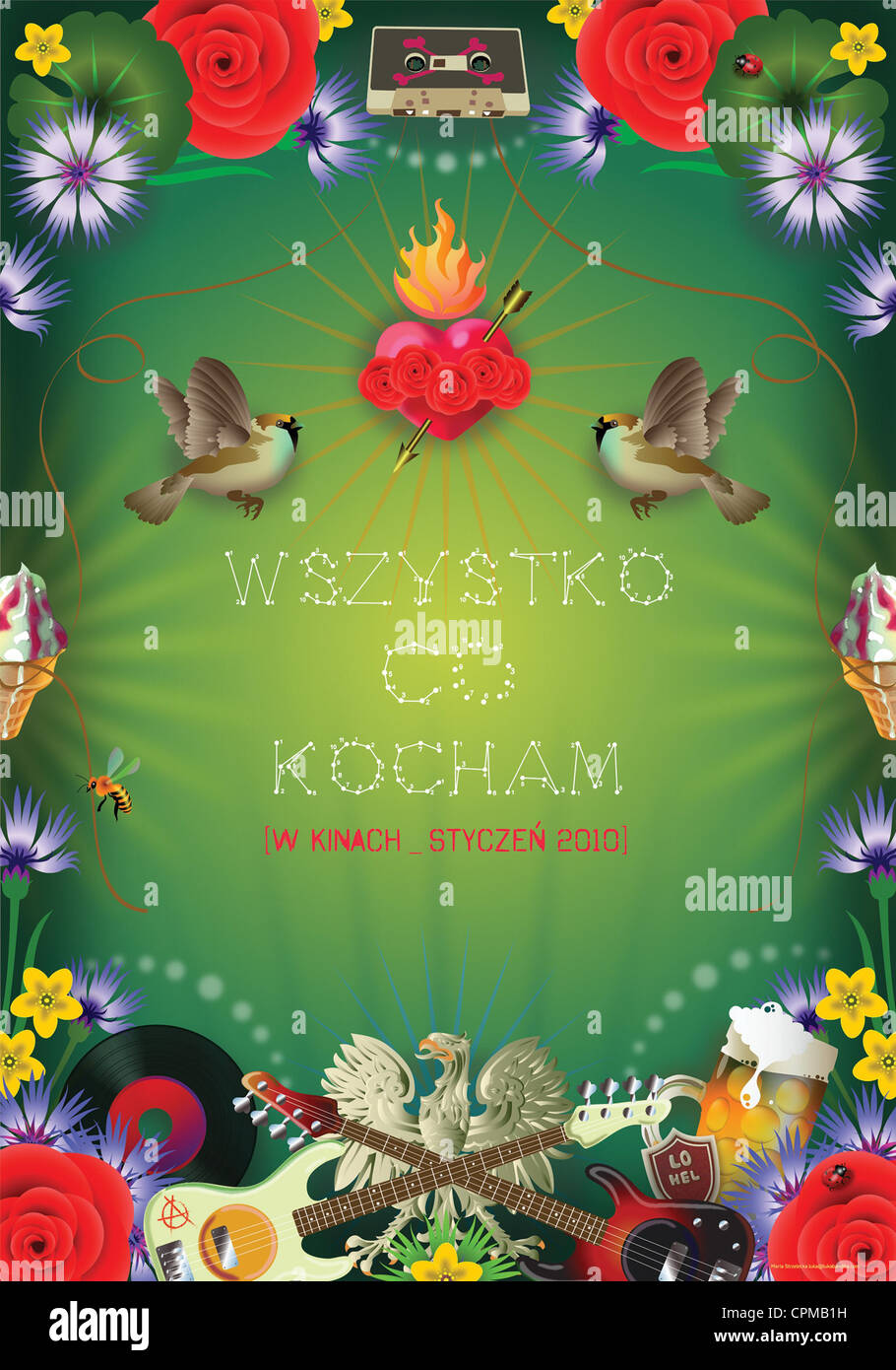 Wszystko, co kocham  All That I Love Year : 2009 Poland Director : Jacek Borcuch Movie poster  / Teaser (Pol) Stock Photo