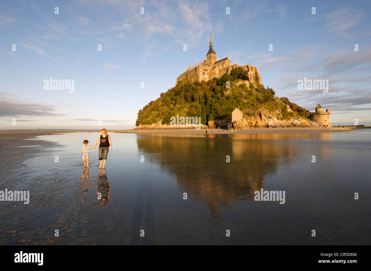 France, Manche, Mont St Michel, UNESCO World Heritage Stock Photo