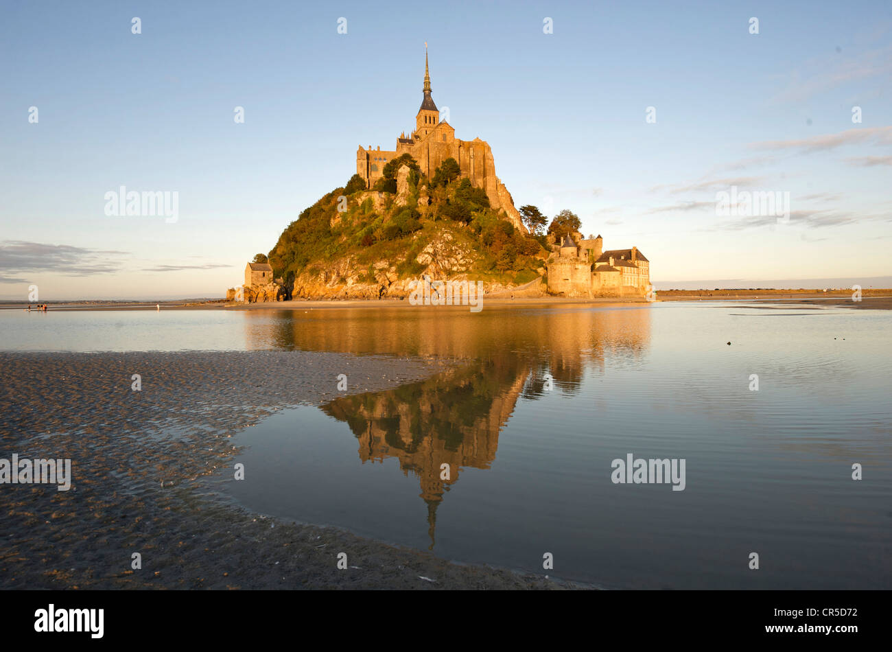 France, Manche, Mont St Michel, UNESCO World Heritage Stock Photo