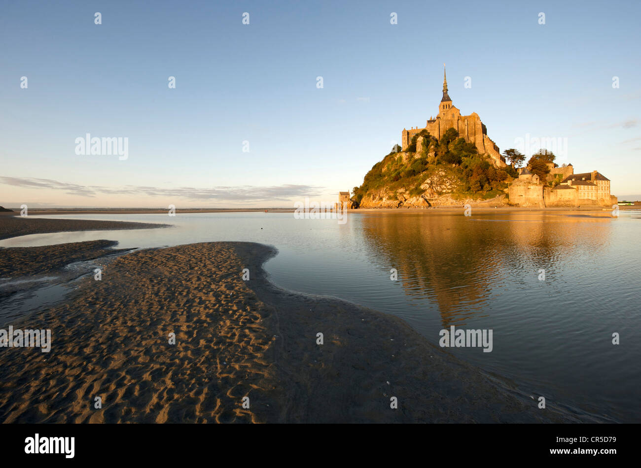 France, Manche, Mont St Michel, UNESCO World Heritage Stock Photo