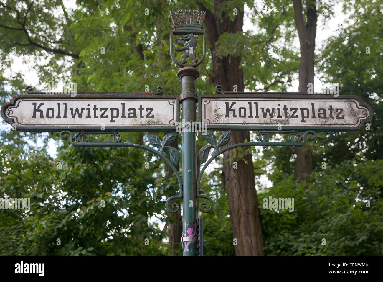 Kollwitzplatz, Prenzlauer Berg Stock Photo