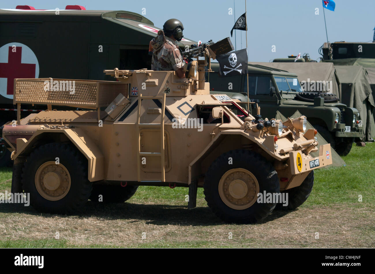 British Army Ferret Armoured Scout Car Stock Photo