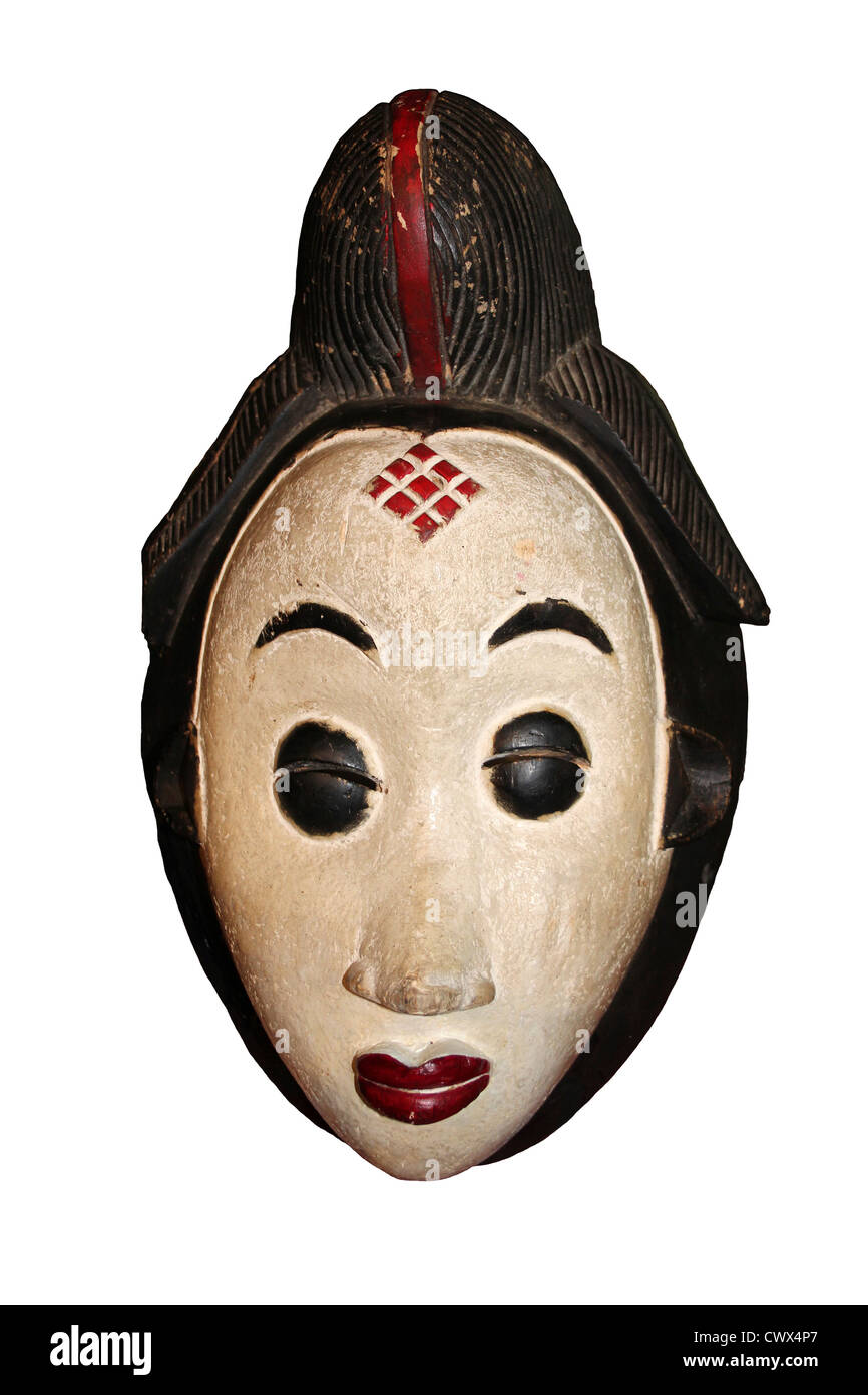 Punu Mask Stock Photo