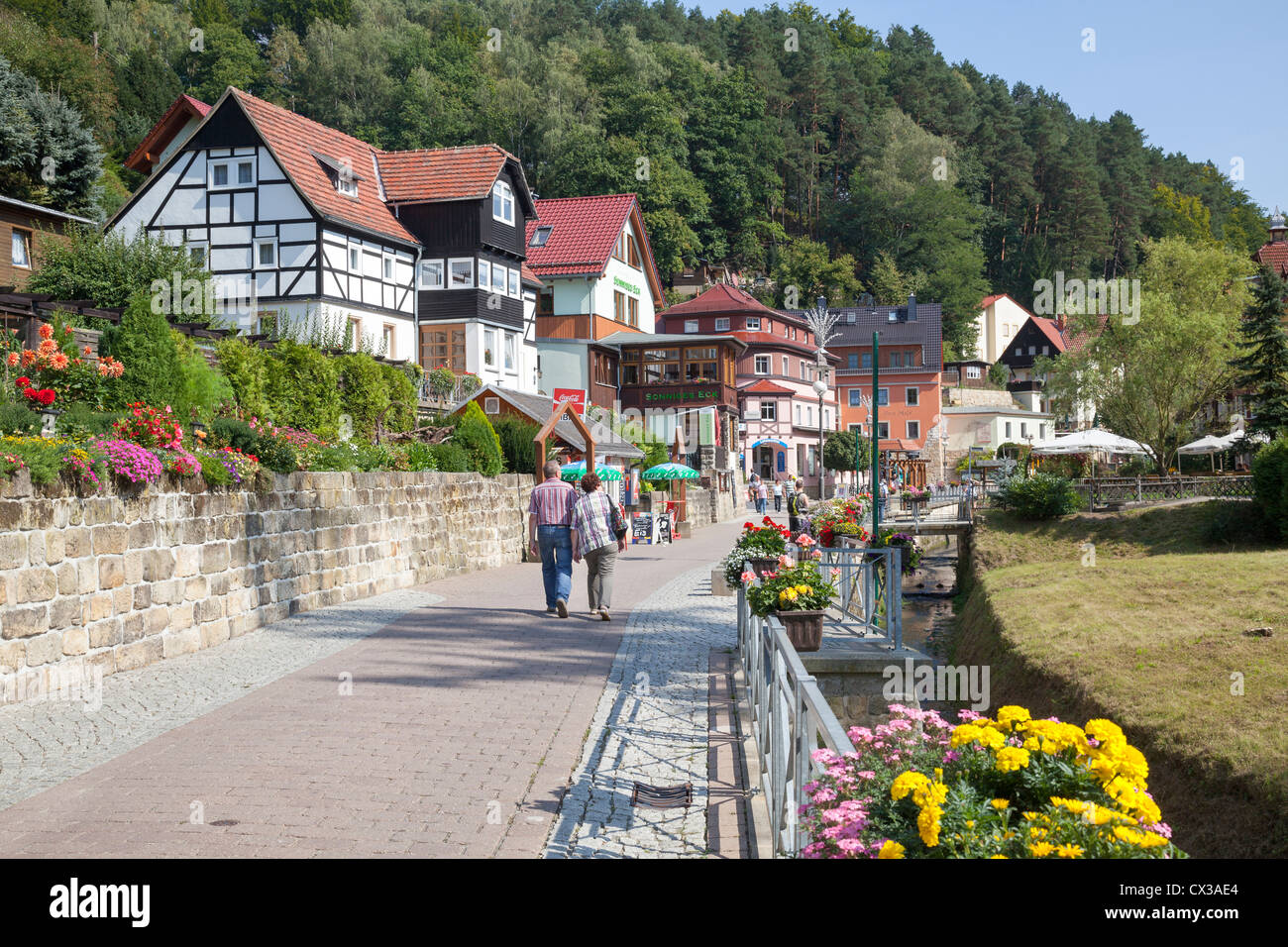 Kurort Rathen, Saxony, Germany Stock Photo