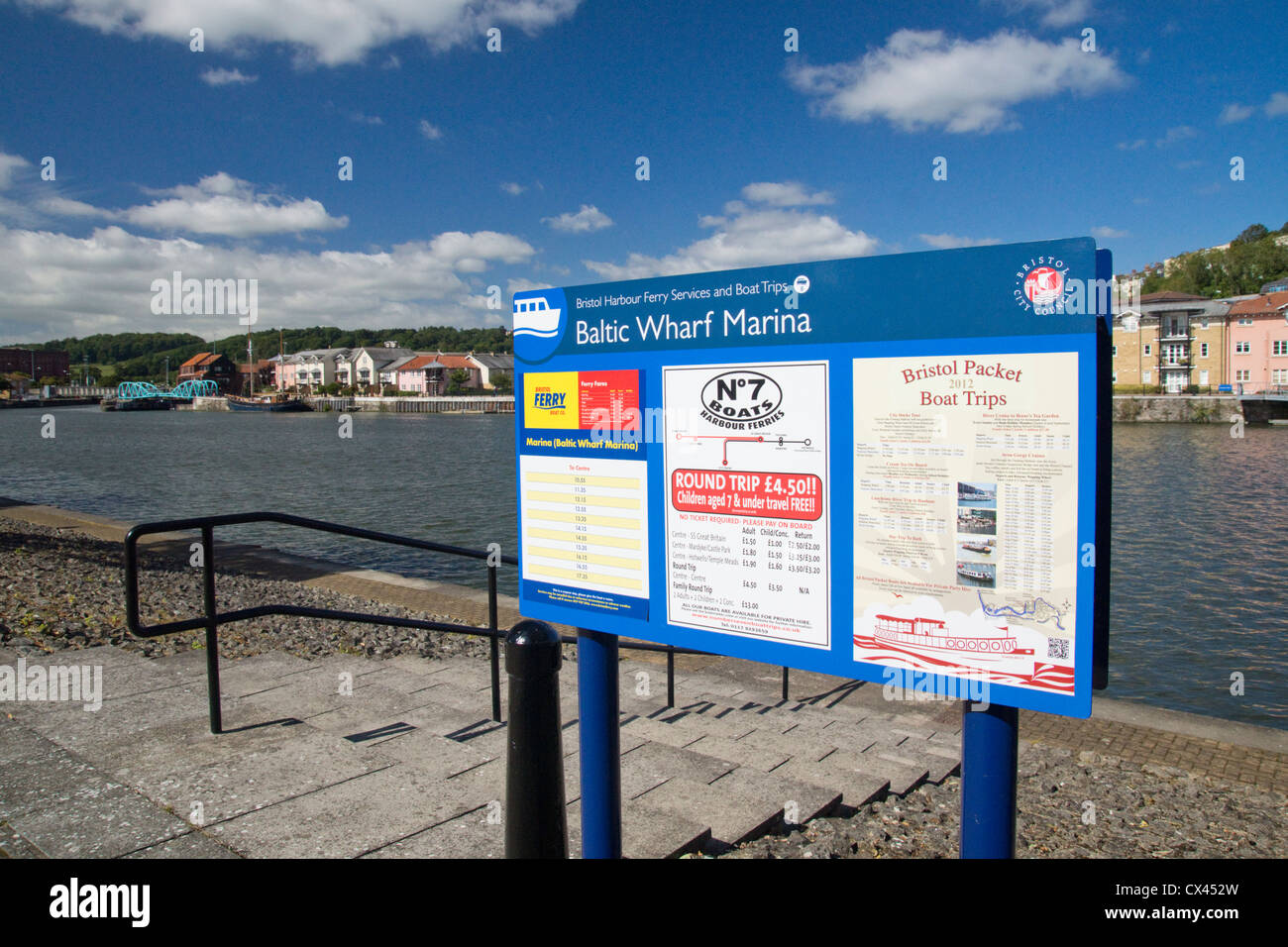 A walk along the harbourside at Bristol Stock Photo