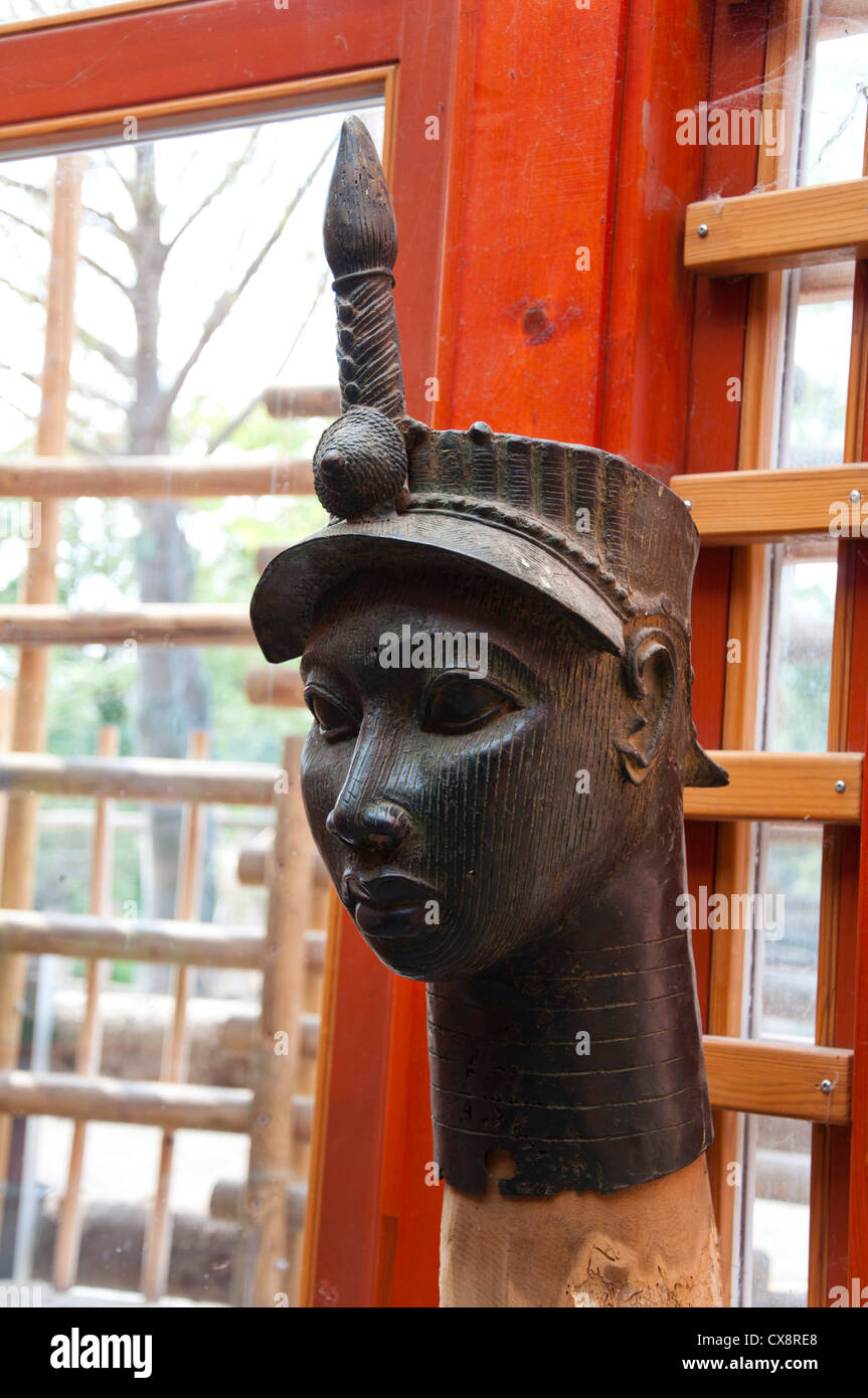 African Art, Human Head Stock Photo