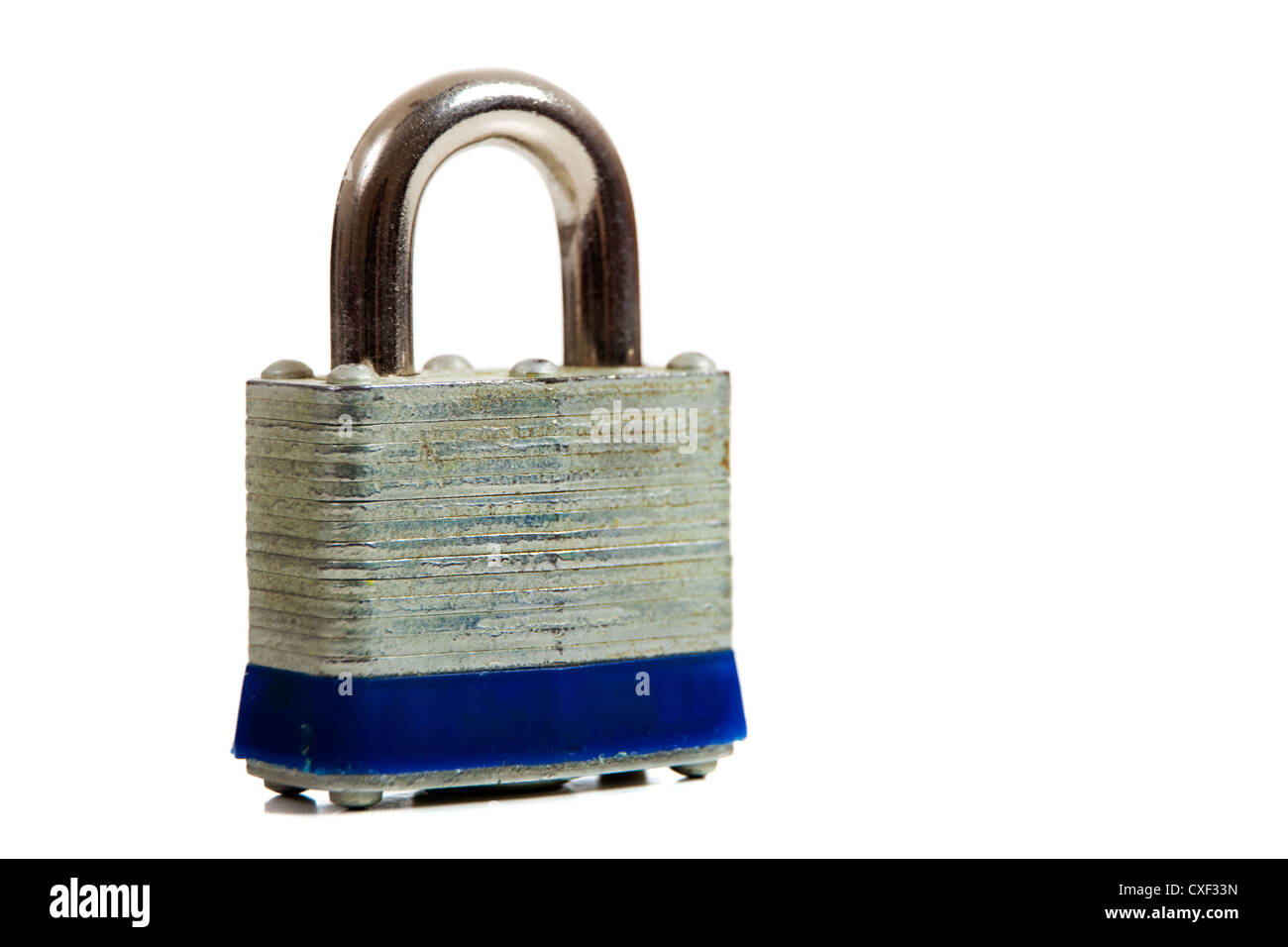 Padlock on a white background Stock Photo