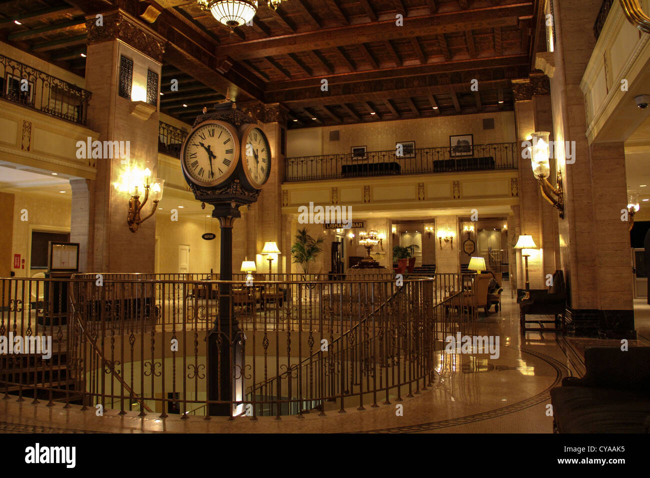 Lobby of Royal York, Fairmont in Toronto Stock Photo