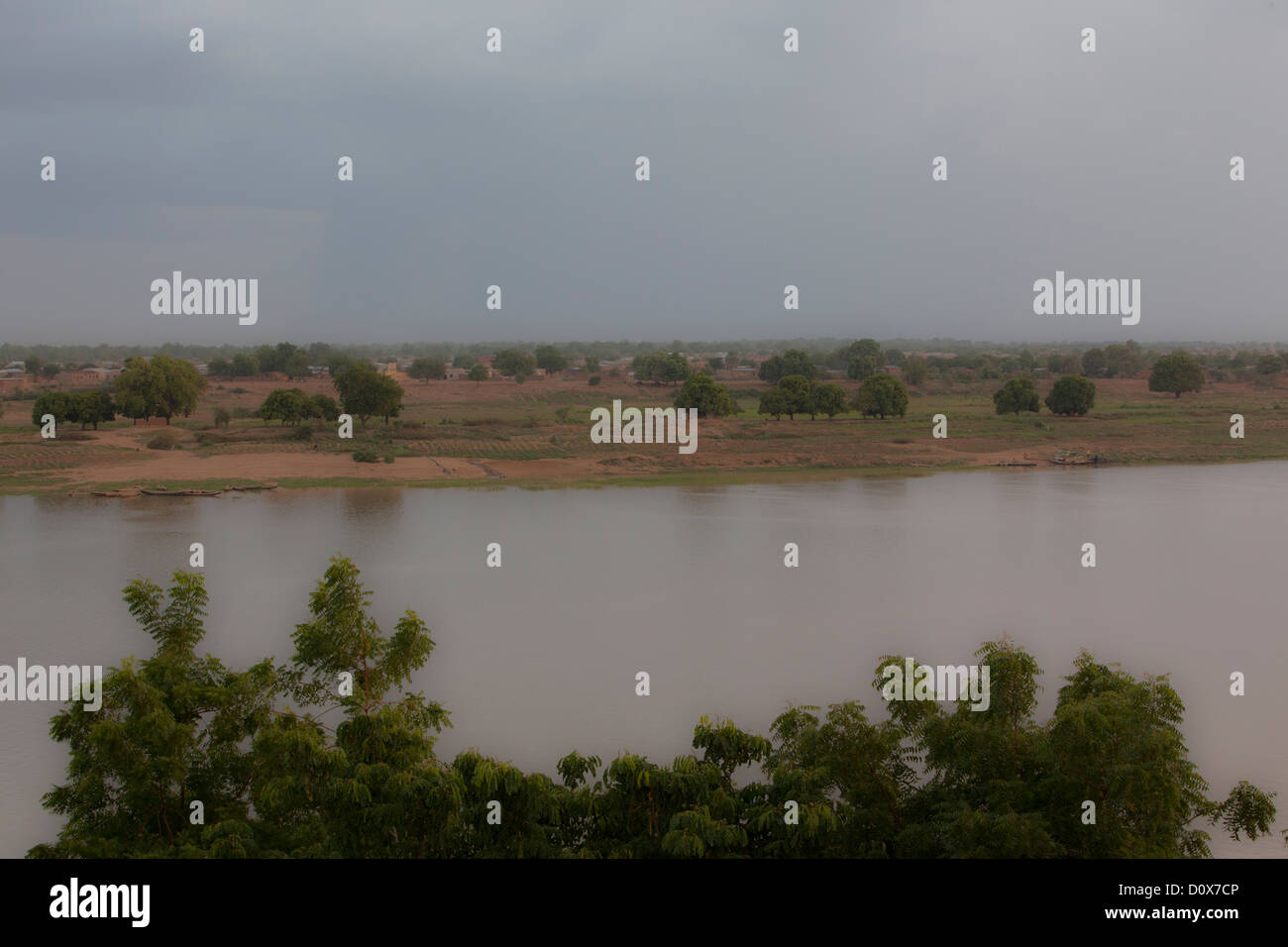 The Chari River near N'djamena, Chad, Africa. Stock Photo