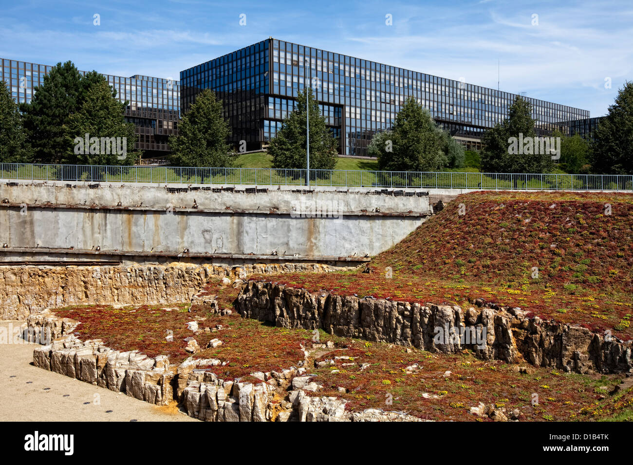 European Commission, Jean Monnet Building, European quarter, Kirchberg plateau, Luxembourg City, Europe Stock Photo