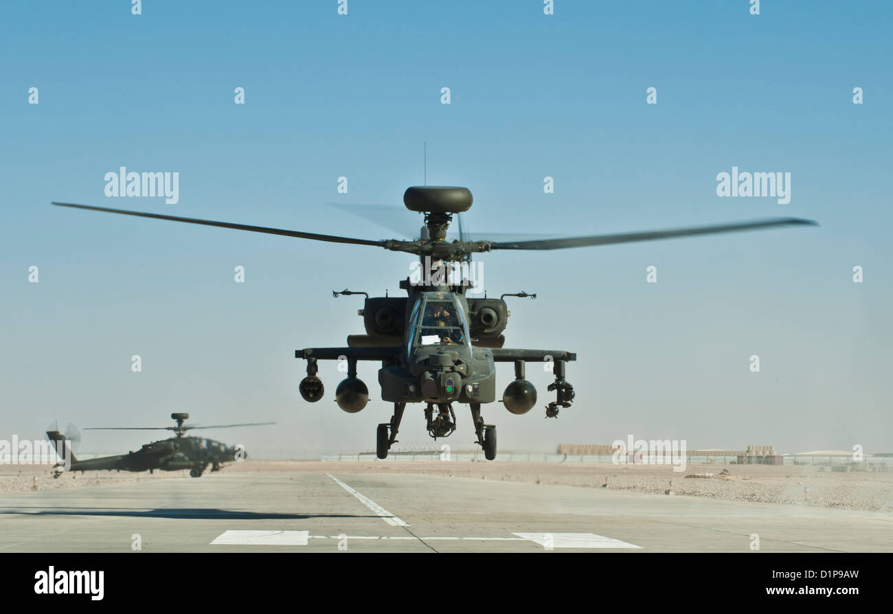 AH-64 Apache Helcopter Stock Photo