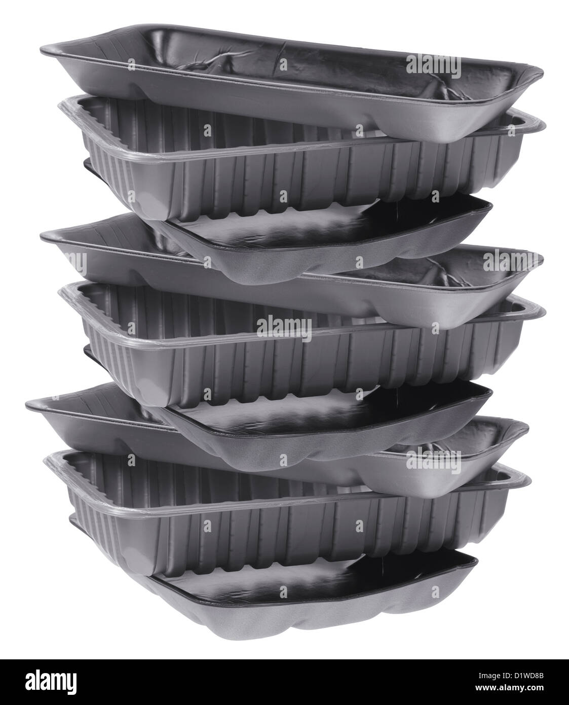 Stack of Food Trays Stock Photo