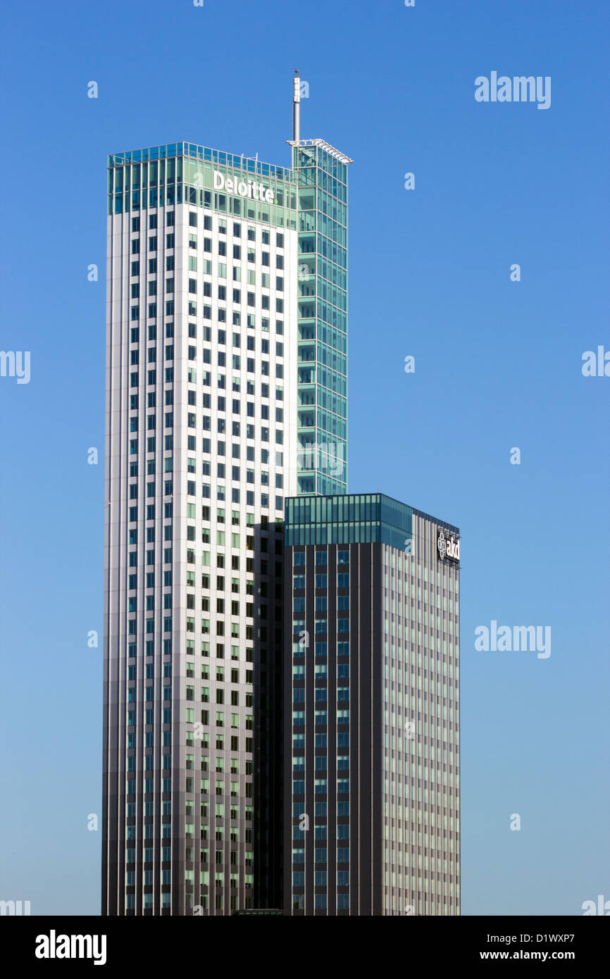 Deloitte Office building in Rotterdam. The Netherlands Stock Photo