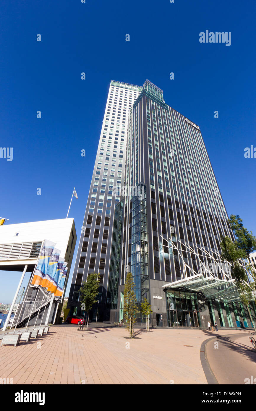 Deloitte Office building in Rotterdam. The Netherlands Stock Photo