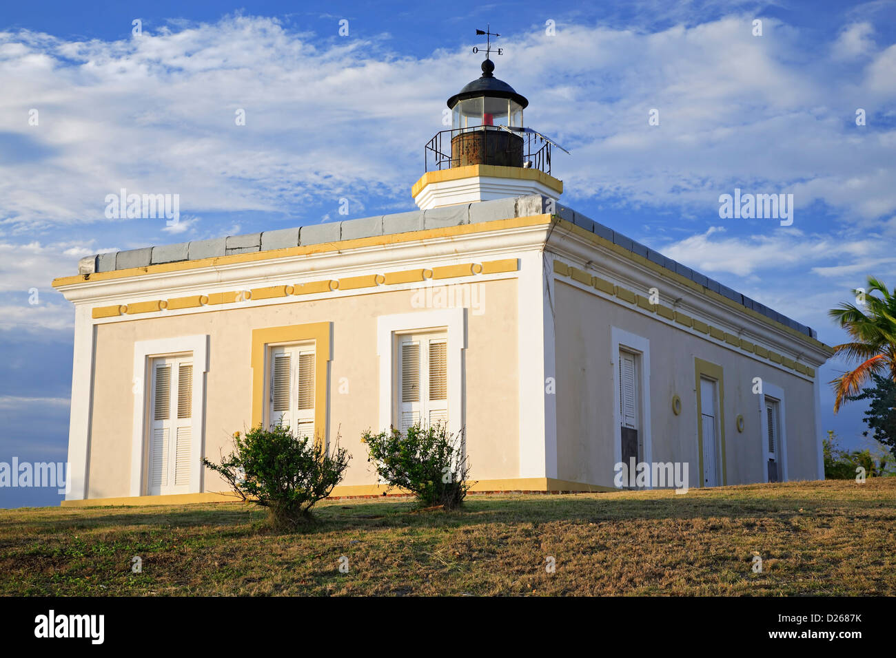 Punta Mulas Lighthouse, Isbel Segunda, Vieques, Puerto Rico Stock Photo