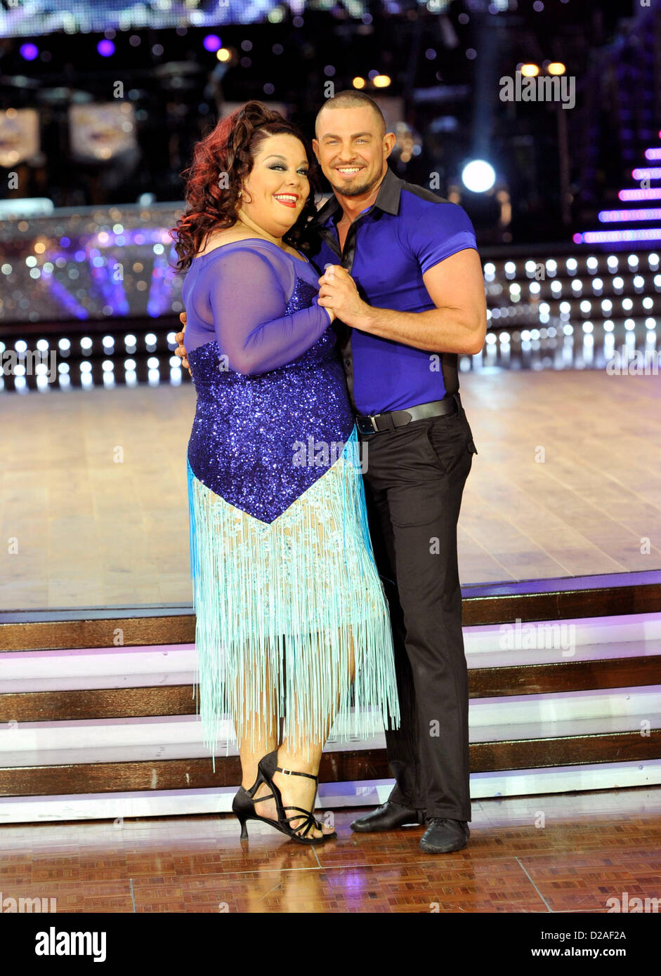 Lisa Riley and Robin Windsor at the Strictly Come Dancing Tour photocall at the National Indoor Arena, Birmingham - January 17th 2012 Stock Photo